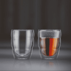 Image showing the Pilatus Double Walled Set of 2 Tumblers, 250ml, Clear product.