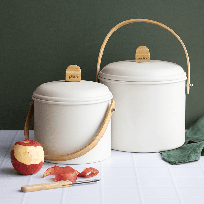 Compost Bin, 3.5L, Cream