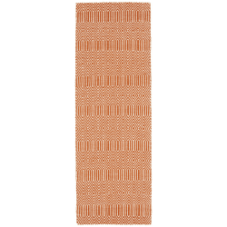 Image showing the Sloan ethnic flatweave runner, 66 x 200cm, orange product.