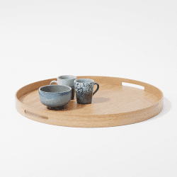 Image showing the Busboy Round Tray, D45cm, Oak product.
