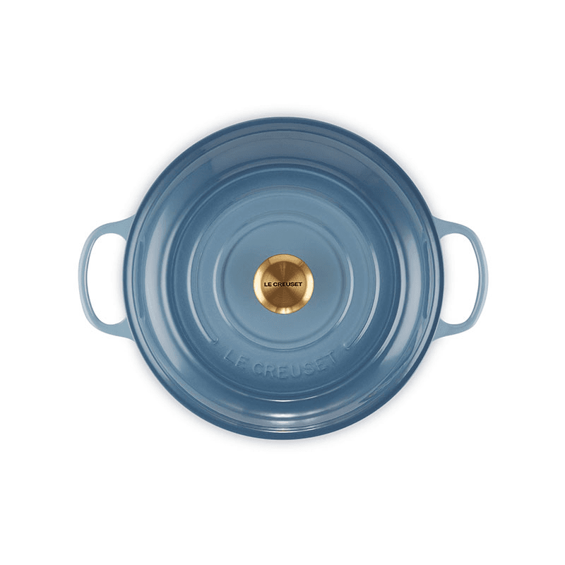 Signature Cast Iron Shallow Casserole, 30cm, Chambray