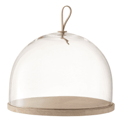 Image showing the Ivalo Dome with ash base, H20.5 x D32cm, clear product.