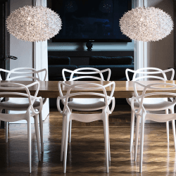 Image showing the Masters Dining Chair, White product.