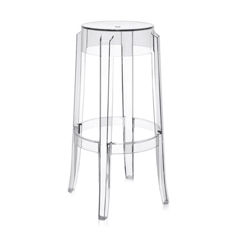 Philippe Starck 2005 Charles Ghost Stool, H75cm, Crystal