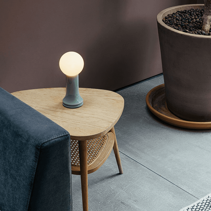 Shore Table Lamp with G95 LED Bulb EU, Sea Green