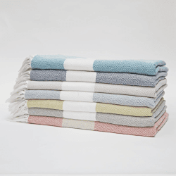 Image showing the Hammam Throw 200 x 100cm, Dove Grey product.