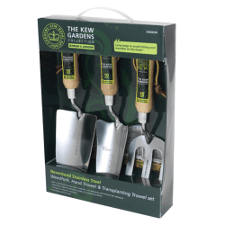 Image showing the 3 piece garden tools set, Natural/Silver product.