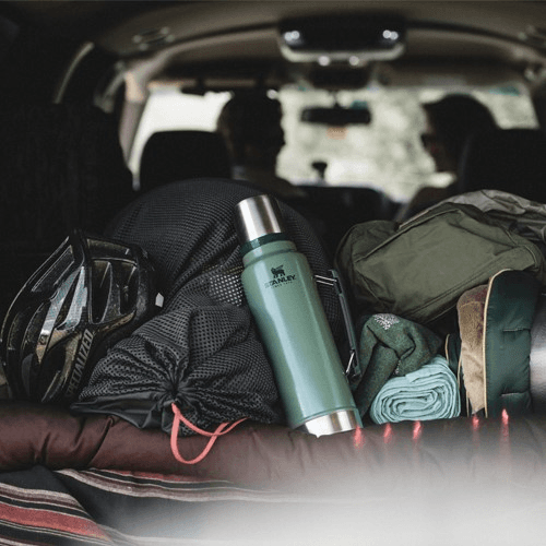 Classic Vacuum bottle, 1 litre, Hammertone Green