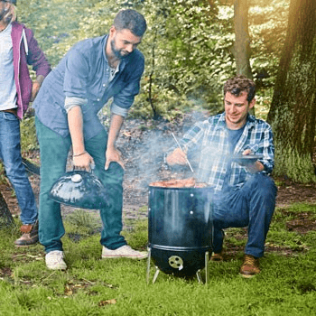 Smokey Mountain Charcoal Barbecue, 47cm, Black
