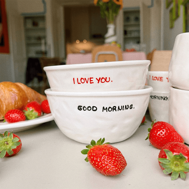 I Love You Bowl, D17cm, Red