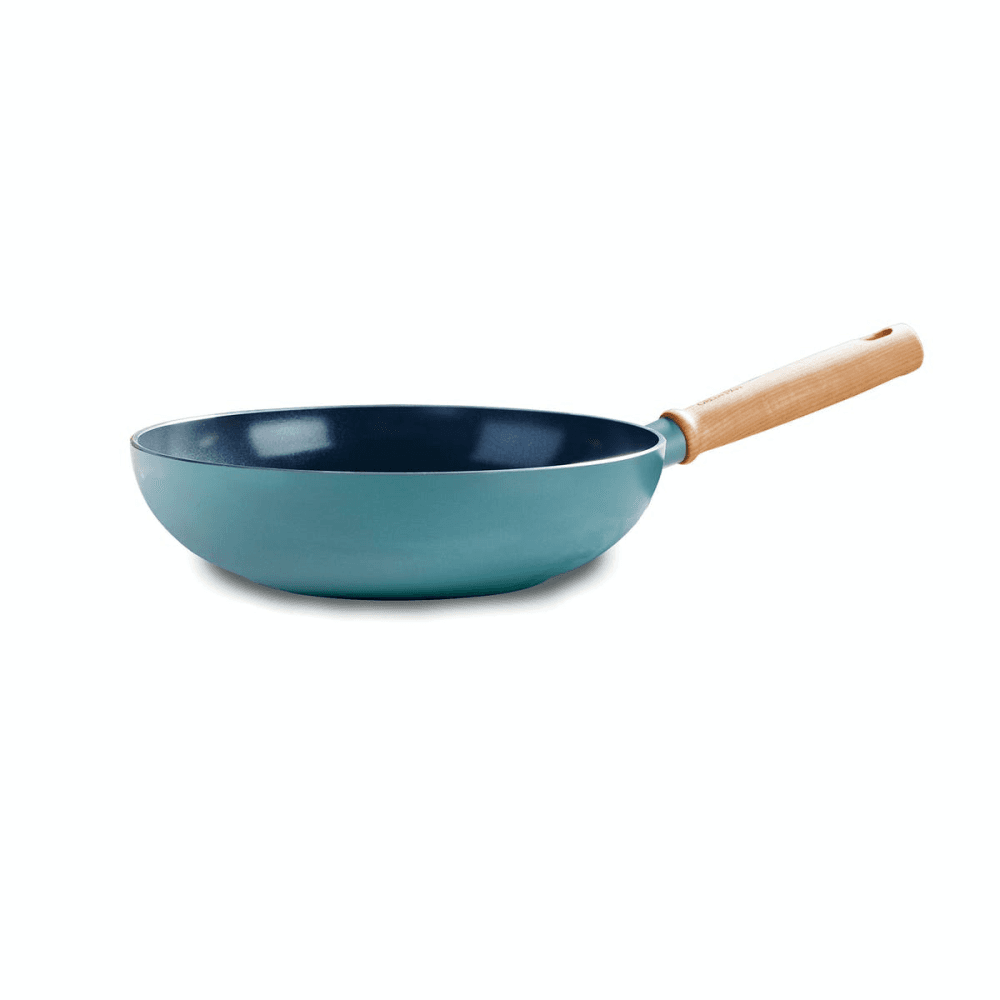 Mayflower Induction wok, 28cm, Green/Non-Stick
