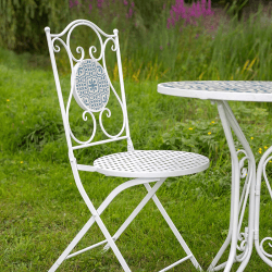 Image showing the Mosaic 3 Piece Bistro Set, Blue & White product.