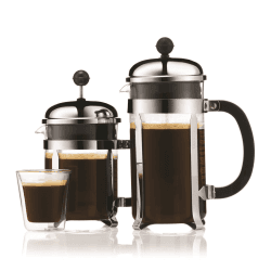 Image showing the Chambord 4 cup coffee maker, 0.5 litre, Silver/Black product.