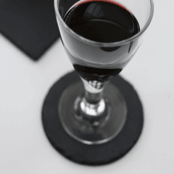 Image showing the Set of 4 round coasters, D11cm, Slate product.