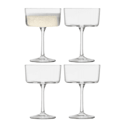 Image showing the Gio Set of 4 Champagne/Cocktail Glasses, 230ml, Clear product.