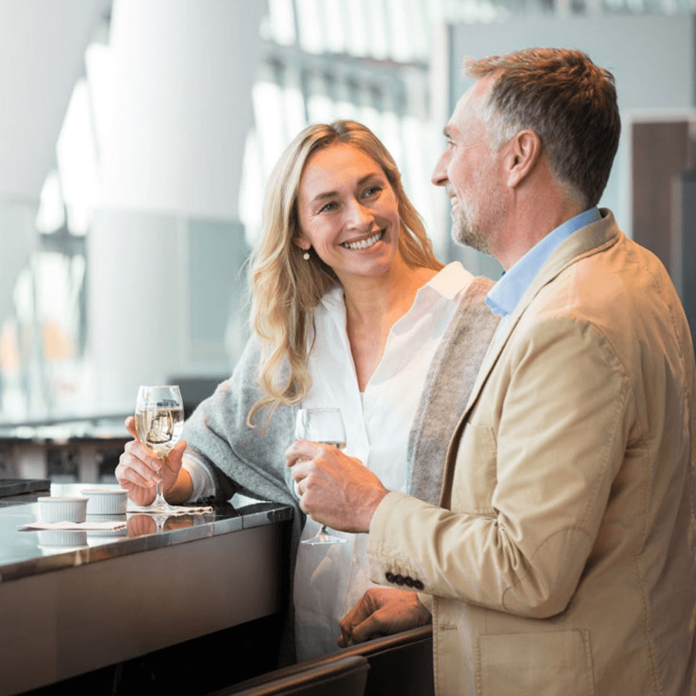 Plaza Premium Lounge Experience for Two with a Bottle of Prosecco at London Heathrow Airport