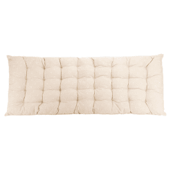 Image showing the Daisy Bench Seat Pad, 110 x 40cm, Ecru product.