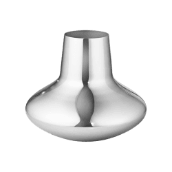 Image showing the Henning Koppel Medium vase, H18.5 x D22.5cm, Silver product.
