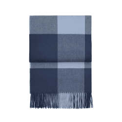 Image showing the Whisper Plaid Throw, H200cm x W130cm, Delph/Atlantic product.