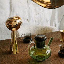 Image showing the Melt Portable Lamp, H28.5cm, Gold product.