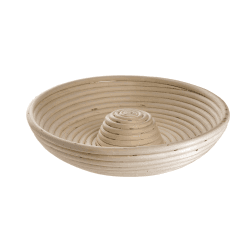 Image showing the Round banneton basket with riser, 27.5 x 6cm, Natural Cane product.