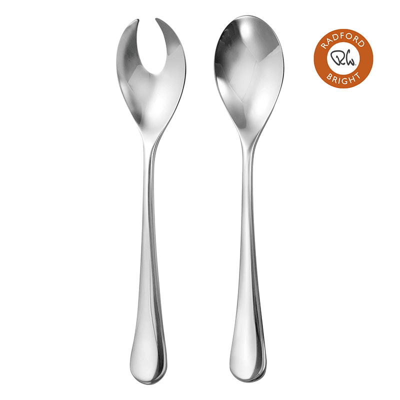 Radford Traditional Salad Servers, Stainless Steel