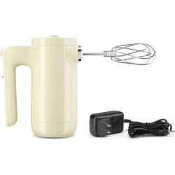 Image showing the Cordless Hand Mixer, Almond Cream, product.