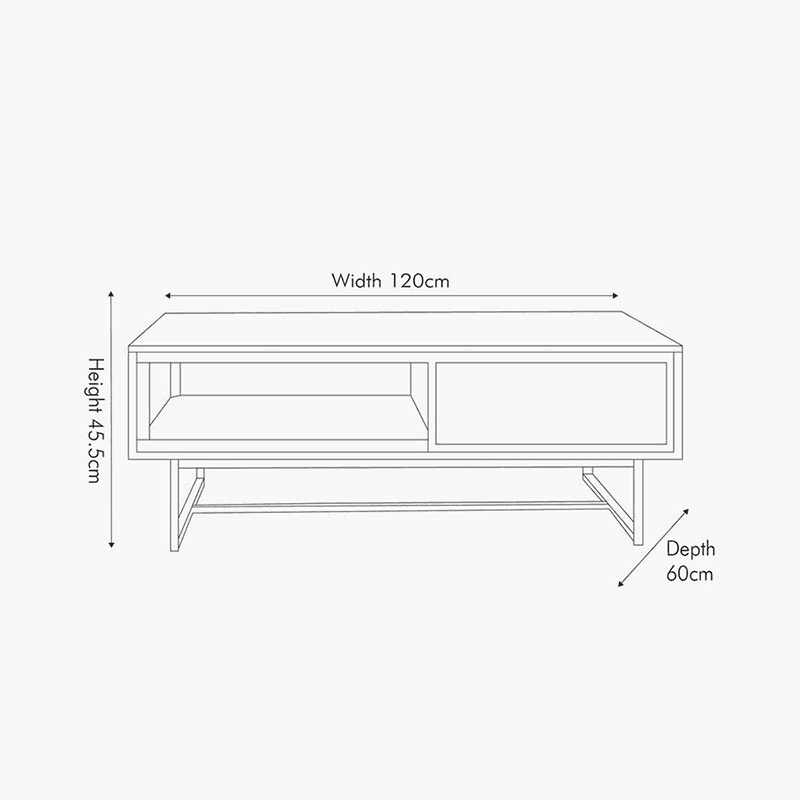Marca Coffee Table, Acacia Wood