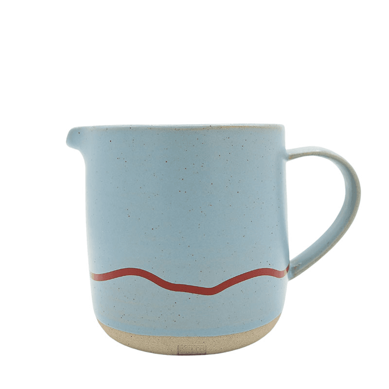 Studio Jug, 400ml, Clear Sky & Red
