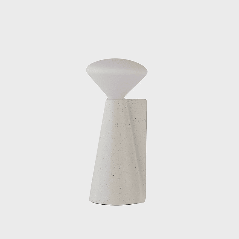 Mantle Portable Lamp with R80 LED Bulb, Stone White