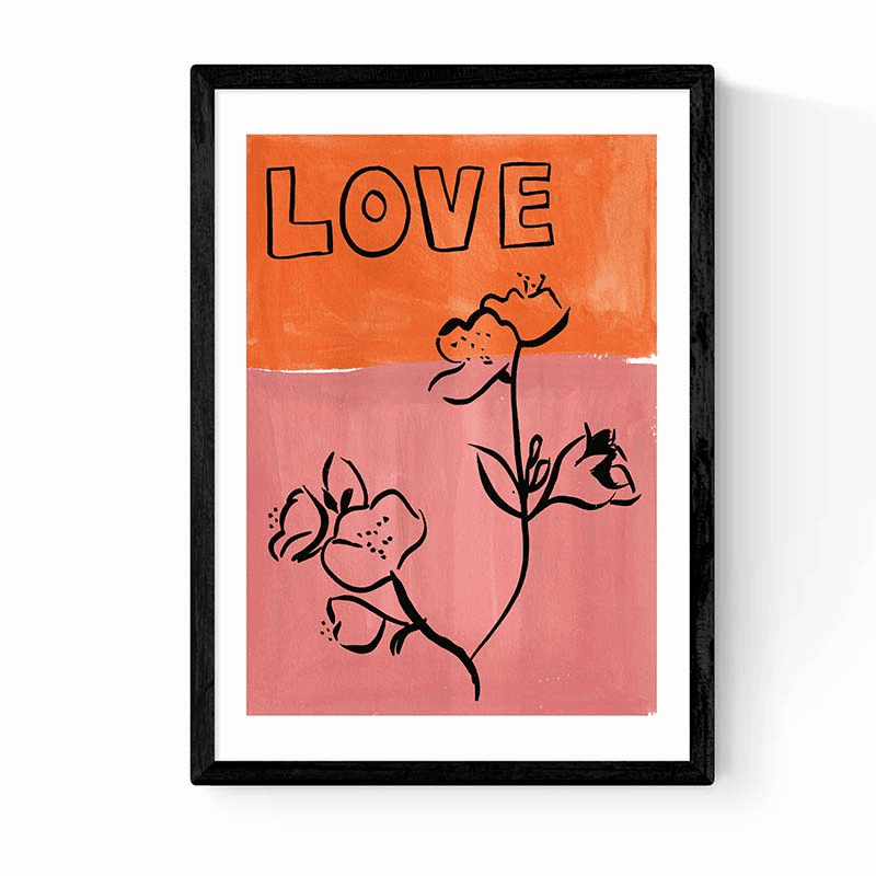 Keren Parmley Blossom Love Print, Pink