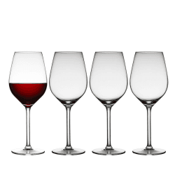 Image showing the Juvel Set of 4 Red Wine Glasses, 500ml, Clear product.