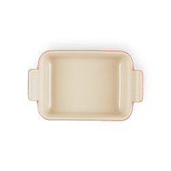 Image showing the Stoneware Rectangular dish, 19 x 14cm - 1 litre, Cerise product.