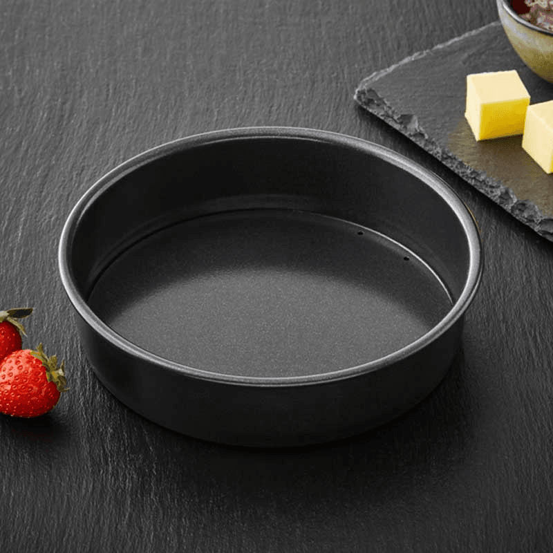 Precision Plus Loose Base Deep Cake Tin, 18cm, Black