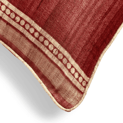 Image showing the Longshan Cushion Cover, 60 x 35cm, Blood Orange product.