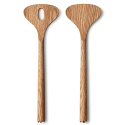 Image showing the Alfredo Salad servers, oak product.