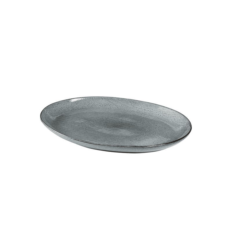 Nordic Sea Oval Plate, 35.5cm, Blue