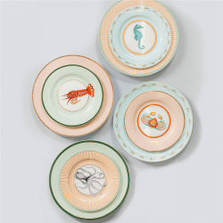 Image showing the Under The Sea Set of 4 Side Plates, Multi product.
