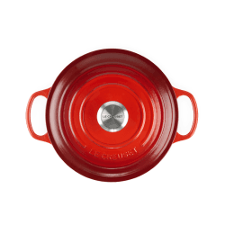 Image showing the Signature Cast Iron Round casserole, 28cm - 6.7 litre, cerise product.