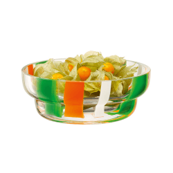 Image showing the Folk Bowl, D15cm, Green/Orange/White product.