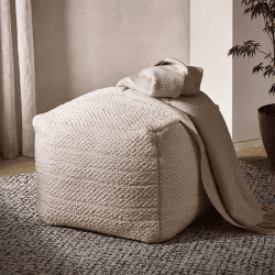 Image showing the Dalton Pouffe Pouffe, H43 x D52cm, Natural product.