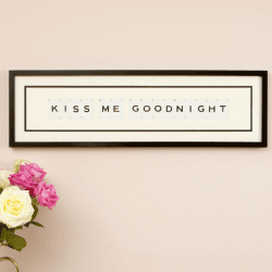 Image showing the 'Kiss Me Goodnight' Word Frame product.