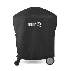Image showing the Premium Q™ 1000 & 2000 Barbecue cover with stand, Black product.