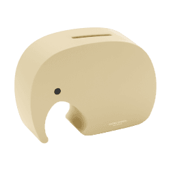 Image showing the Miniphant Moneybox, H9 x W12.5cm, Vanilla Bean product.