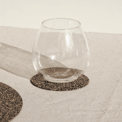 Image showing the Dash Set of 4 Coasters, D9cm, Black product.