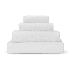 Image showing the Plain Organic Cotton Hand Towel, White product.