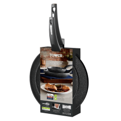 Image showing the Cerastone Forged 20cm & 28cm Fry Pan Set, Grey product.