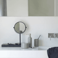 Image showing the Beau Beauty Mirror, D19.5cm, White product.