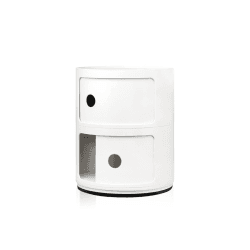 Image showing the Componibili 2 door cabinet, H40 x W32 x D32 cm, White product.