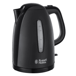 Image showing the Textures Kettle, 23 x 21.6 x 18.2cm, Black product.